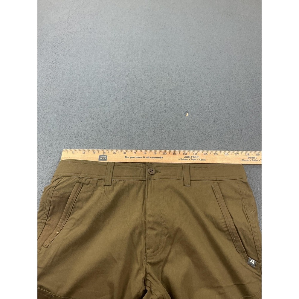 Eddie Bauer First Ascent Pants Mens 33x32 Brown Cargo Outdoor Hiking Stretch - Picture 5 of 11